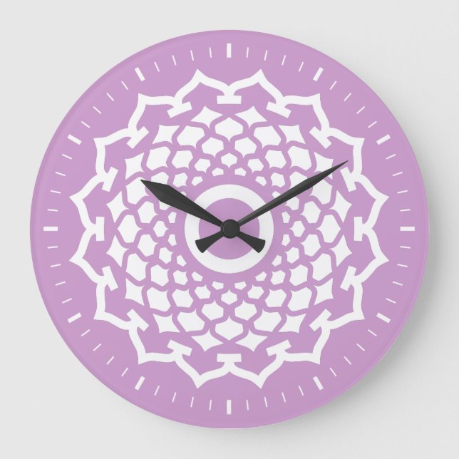 Krona Chakra Energy Wall Clock Stor Klocka (Framsida)