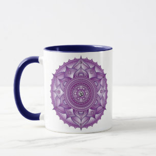 Krona Chakra Lila Mandala två Tone Mugg