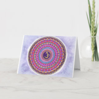 Krona Chakra Mandala-hälsningskort Kort