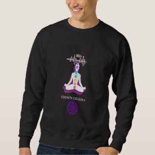 Krona Chakra Meditation Lång Ärmad Tröja