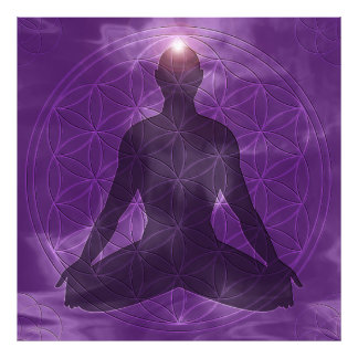 Krona Chakra Sahasrara Fototryck
