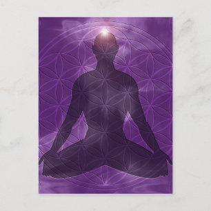 Krona Chakra Sahasrara Vykort