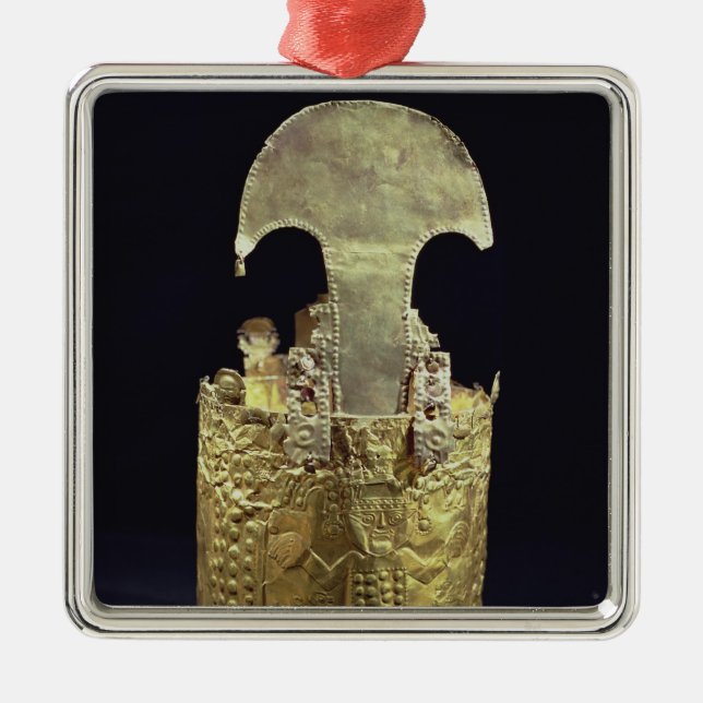 Krona Chimu Julgransprydnad Metall (Framsidan)