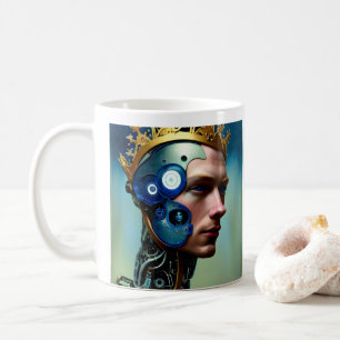 Krona cybernetisk Kung Mugg