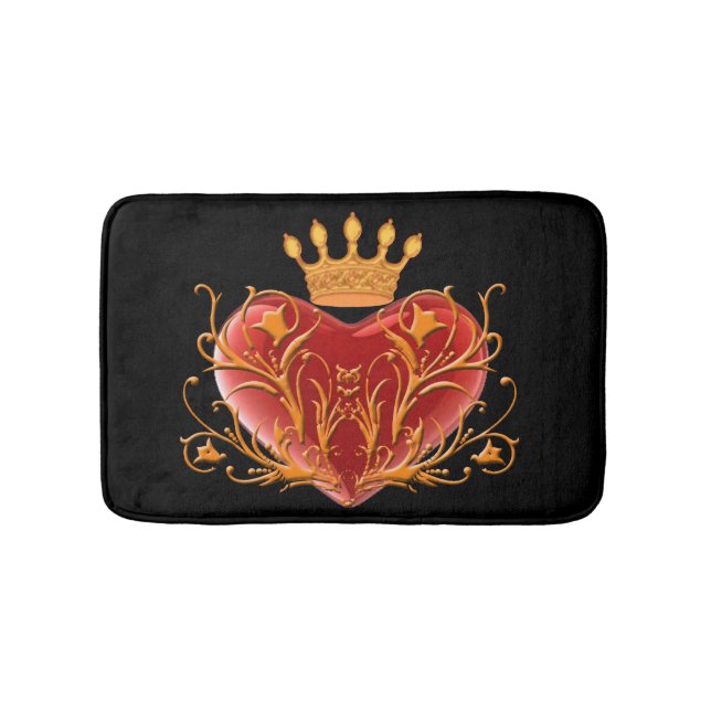Krona Filigree Heart Bath Mat Badrumsmatta (Framsidan)