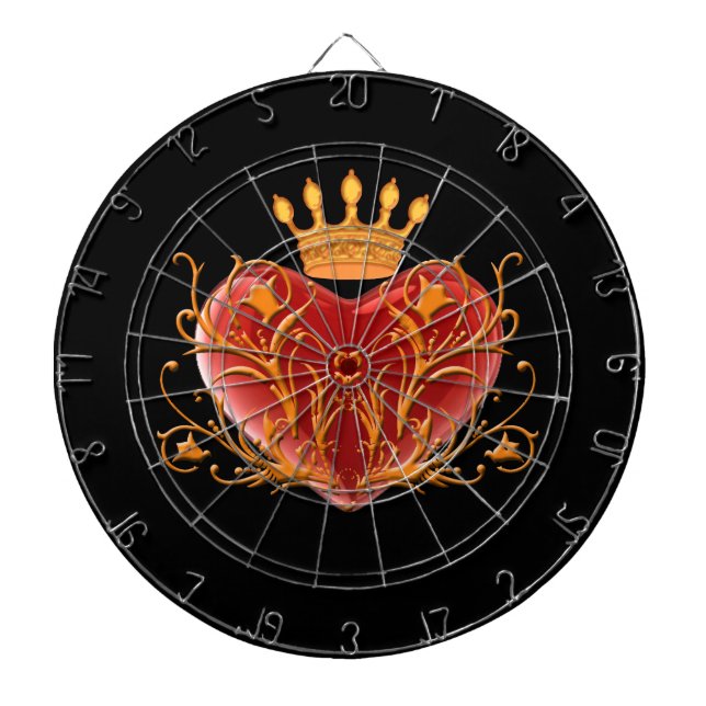Krona Filigree Heart Dart Board Piltavla (Framsidan)