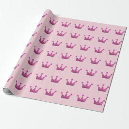 Krona Glitter Rosa Studenten Rosa Fuchsia Pastel Presentpapper