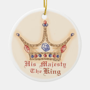 Krona Hans Majesty Kung ornament
