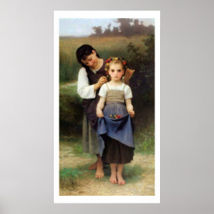 Krona i Flowers, Bouguereau-poster Poster