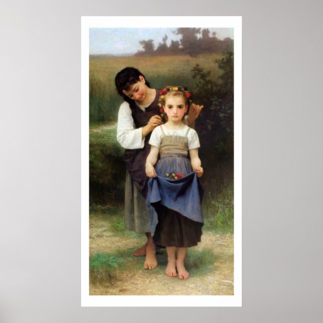 Krona i Flowers, Bouguereau-poster Poster (Framsidan)