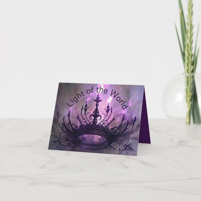 Krona i Glory ersatte Krona i Thorns Helgkort (Framsida)