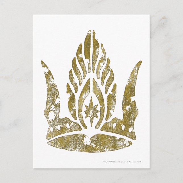 Krona i Gondor Vykort (Framsida)
