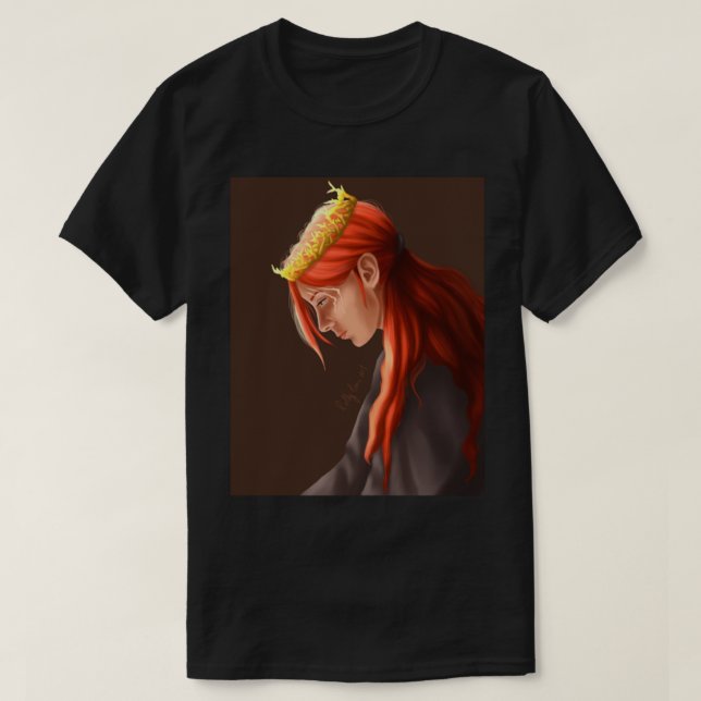 Krona i gylda ben t shirt (Design framsida)