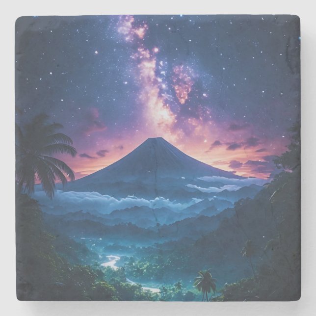 Krona i Javanesiska Himmel Stenunderlägg (Framsidan)