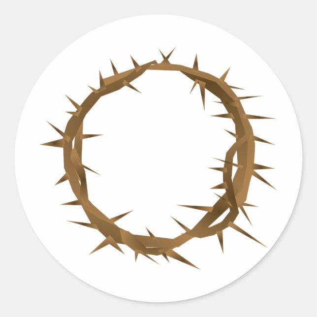 Krona i Thornes Runt Klistermärke (Framsida)