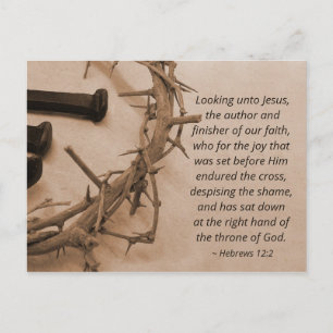 Krona i Thorns Bible Verse Påsk Vykort