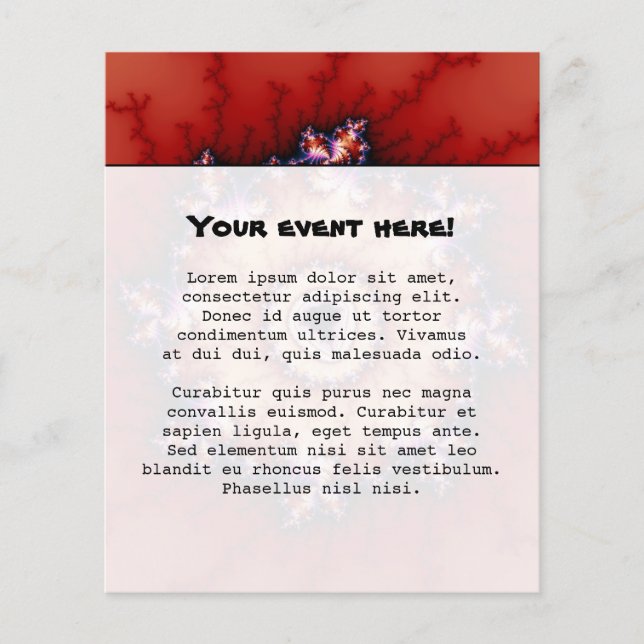 Krona i Thorns - Fractal Flygblad (Framsidan)