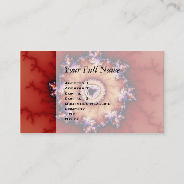 Krona i Thorns - Fractal Visitkort (Framsida)