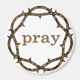 Krona i Thorns Lenten PRAY Magnet