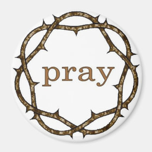 Krona i Thorns Lenten PRAY Magnet
