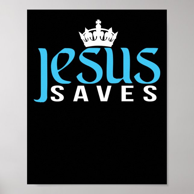 Krona Jesus Saves Poster (Framsidan)