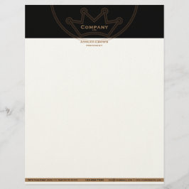 Krona Logotyp Letterhead Brevhuvud