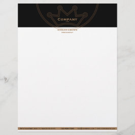 Krona Logotyp Letterhead Brevhuvud