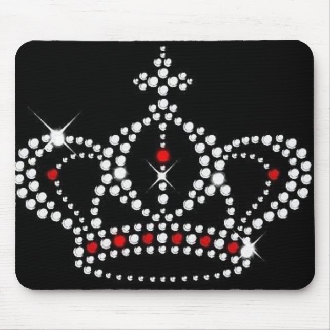 Krona med Bling Mousepad Musmatta (Framsidan)