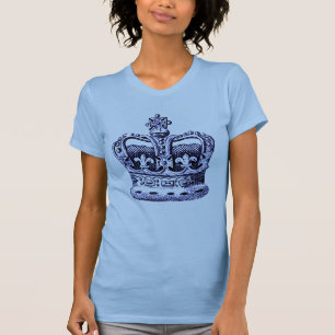 KRONA MED FLEUR DE LIS OCH KORTRYCKET T-SHIRT