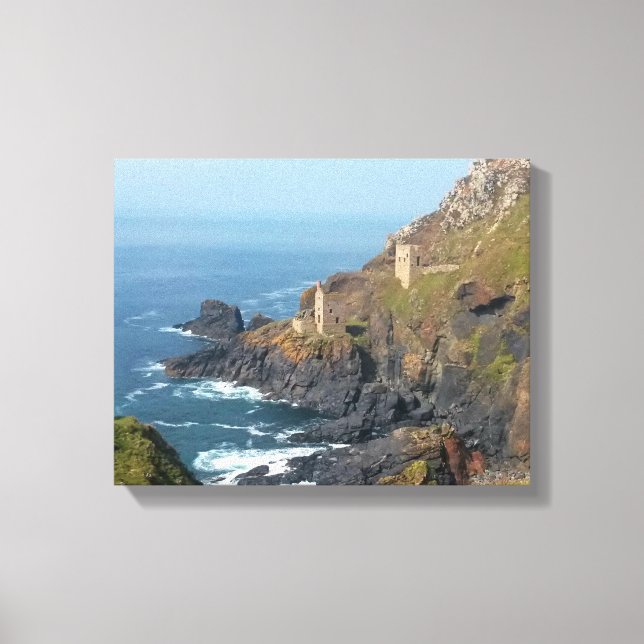 Krona Mines Botallack Cornwall England Canvastryck (Framsida)