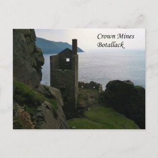 Krona Mines Botallack Cornwall England Vykort