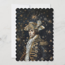 Krona Napoleon - Platt inbjudan 12,7 cm x 17,8 cm