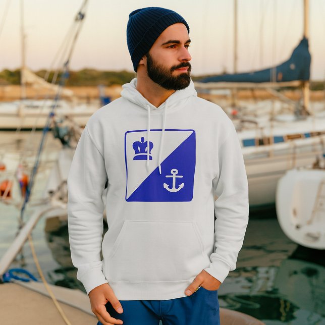 Krona och ankare hoodie (Skapare uppladdad)