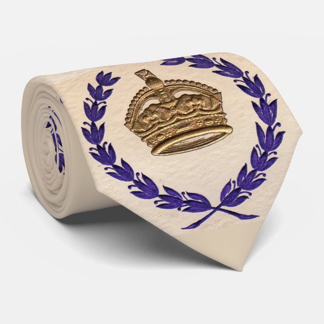 krona och avtryck av mark slips (Rullad)