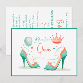 Krona och Högklackar - Rosa- och mintema i fokus Inbjudningar