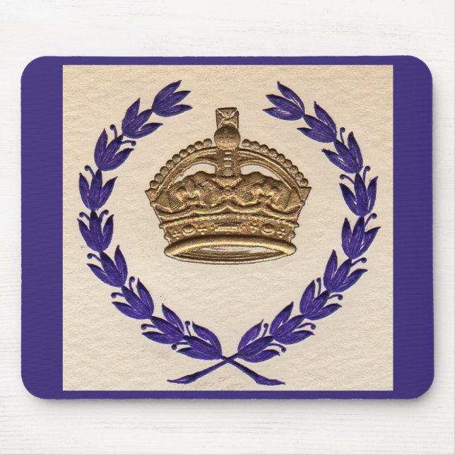 krona och trädgårdsmark musmatta (Framsidan)