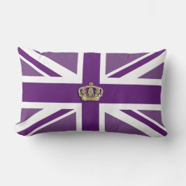 Krona och Union Jack Patriotic Cushion Lumbarkudde