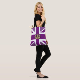 Krona och Union Jack Patriotic Tygkasse