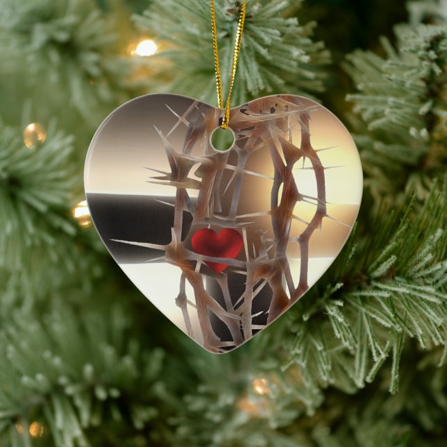 Krona-of-Thorns Julgransprydnad Keramik (Skapare uppladdad)