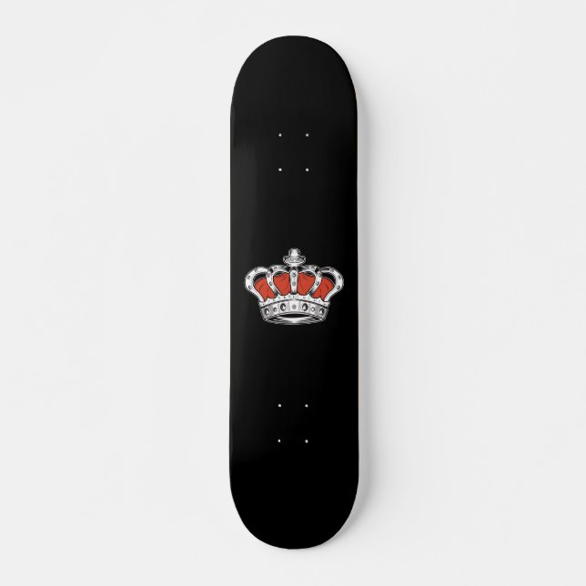 KRONA - ORANGE MINI SKATEBOARD BRÄDA 18,5 CM (Framsida)
