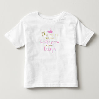Krona Princess Personlig Namn T-shirt