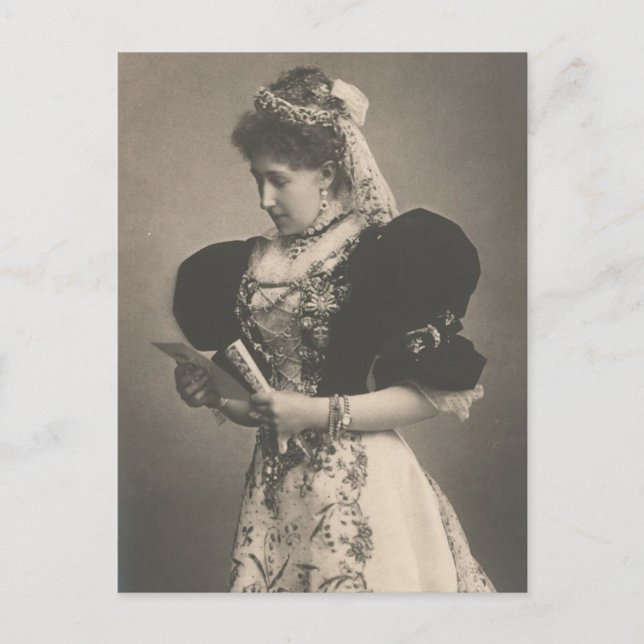 Krona princess Stephanie of Austria #057H Vykort (Framsida)