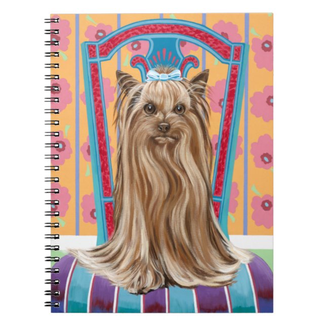 Krona Princess Yorkie Anteckningsbok Med Spiral (Framsidan)