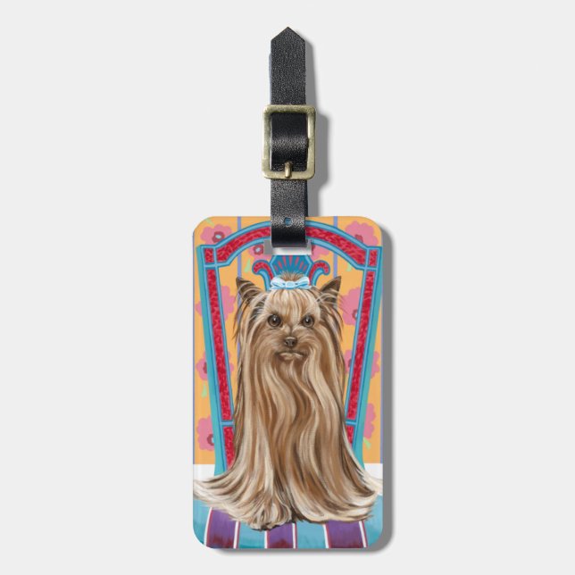 Krona Princess Yorkie Bagagebricka (Vertikal Framsida)