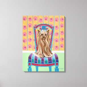 Krona Princess Yorkie Canvastryck