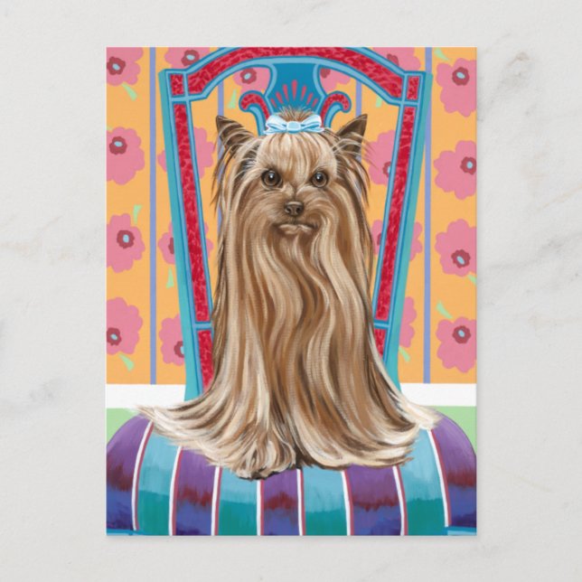 Krona Princess Yorkie Vykort (Framsida)
