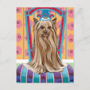 Krona Princess Yorkie Vykort