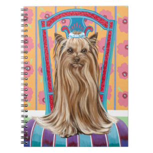 Krona prinsessan Yorkie Anteckningsbok Med Spiral