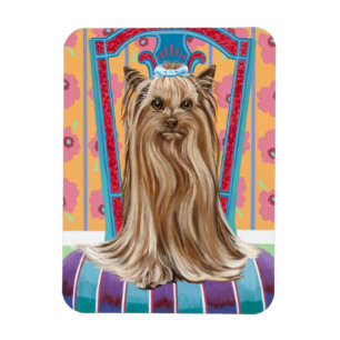 Krona prinsessan Yorkie Magnet