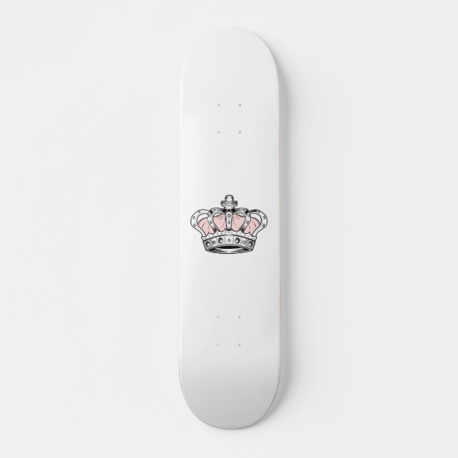 KRONA - ROSA MINI SKATEBOARD BRÄDA 18,5 CM (Framsida)